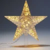 Étoile pour sapin de Noël lumineuse 20 LED blanc chaud H23cm