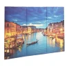 Toile triptyque imprimé Venise 80x60cm