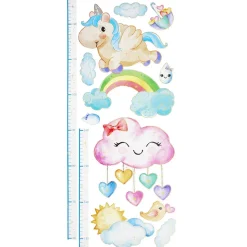 Toise murale décorative papier adhésif enfant L160cm (3 modèles) < Gifi Discount