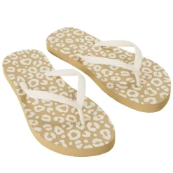 Tongs femme à motifs 36 à 41 (2 modèles léopard ou floral)