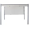 Tonnelle coulissante carrée Nazare gris UPF50+ 298x298xH220cm
