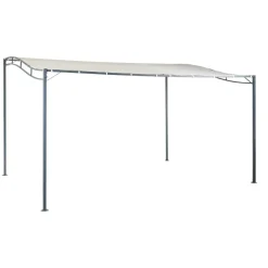 Tonnelle murale rectangulaire Lady gris et blanc écru UPF50+ 395x290xH240cm 11,45m² < Gifi Sale