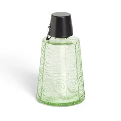 Torche de table pour huile citronnelle métal et verre vert Ø9xH16,5cm < Gifi Best