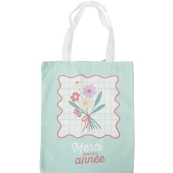 Tote bag remerciement polycoton 34x40cm (3 modèles)