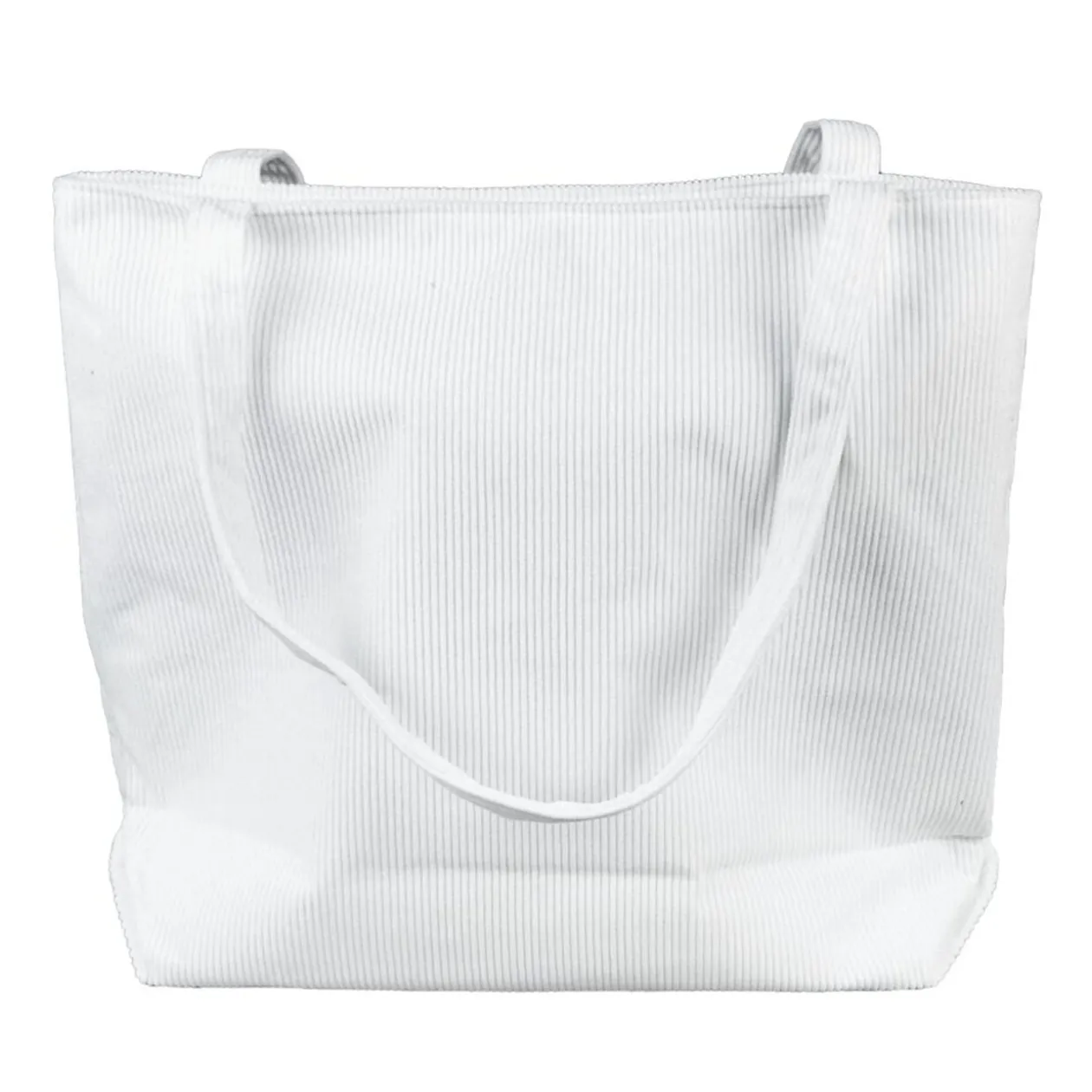 Tote bag velours côtelé 42x12xH35cm (2 modèles)