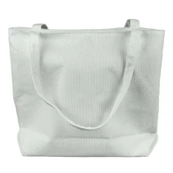 Tote bag velours côtelé 42x12xH35cm (2 modèles)