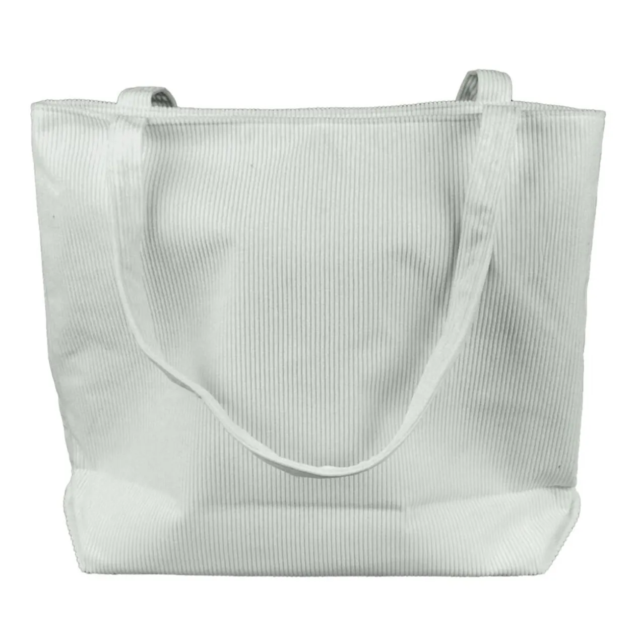 Tote bag velours côtelé 42x12xH35cm (2 modèles)