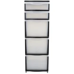 Tour de rangement 5 tiroirs L37xl26,8xH81,5cm