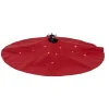 Tour de sapin rouge Ø100cm lumineux 20LED blanc chaud