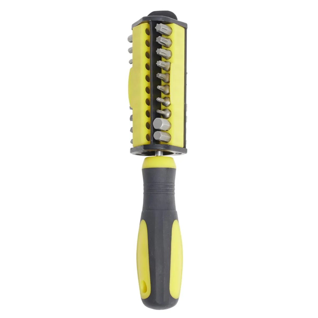 Tournevis avec 30 embouts en acier et plastique gris Ø4xL20,5cm < Gifi Online