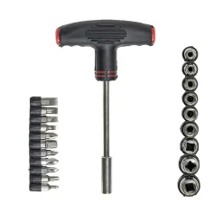 Tournevis à poignée en T avec 20 embouts H15cm < Gifi New
