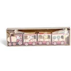 Train Disney Mickey en bois L38cm
