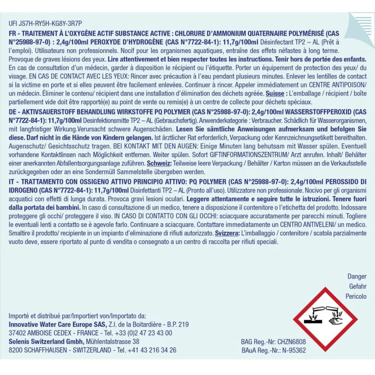Traitement complet sans chlore 1L < Gifi