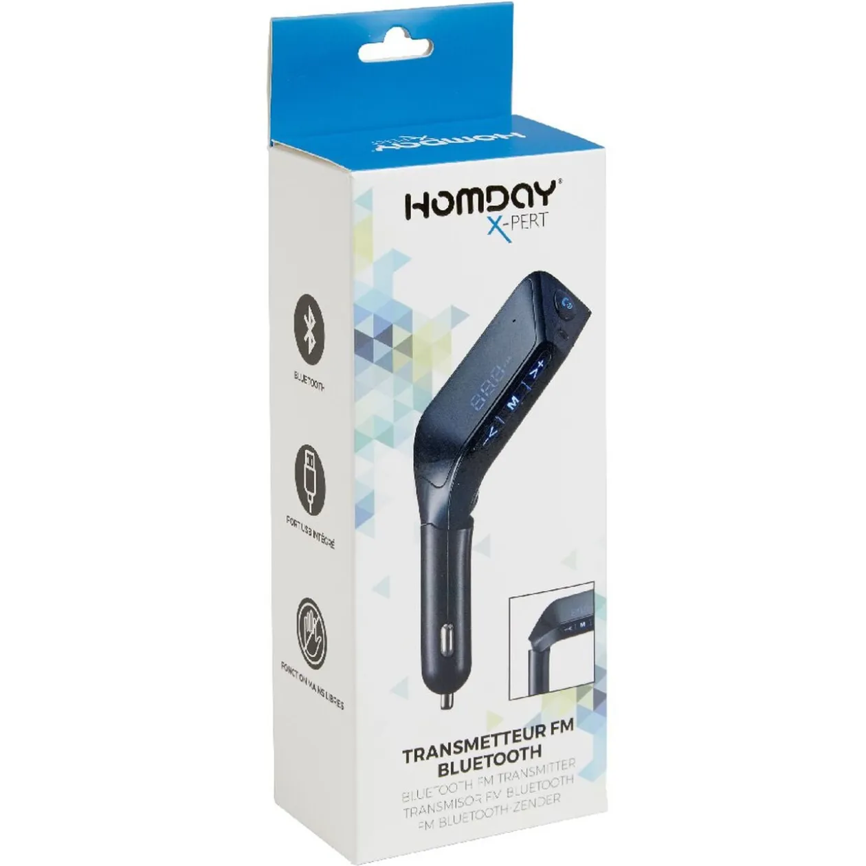 Transmetteur FM Bluetooth kit mains libres pour voiture