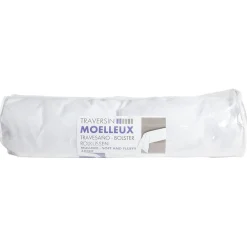 Traversin moelleux blanc 90 cm