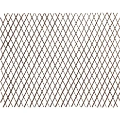 Treillis extensible en osier marron