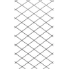 Treillis extensible PVC gris 200x100 cm