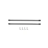 Tringle de vitrage Extensible 30-50 cm métal argenté x2 < Gifi