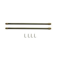 Tringle de vitrage Extensible 30-50 cm métal doré x2 < Gifi Discount