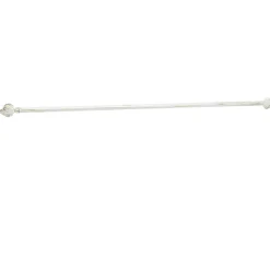 Tringle de vitrage Extensible 80-110 cm embout feuille blanc vieilli < Gifi