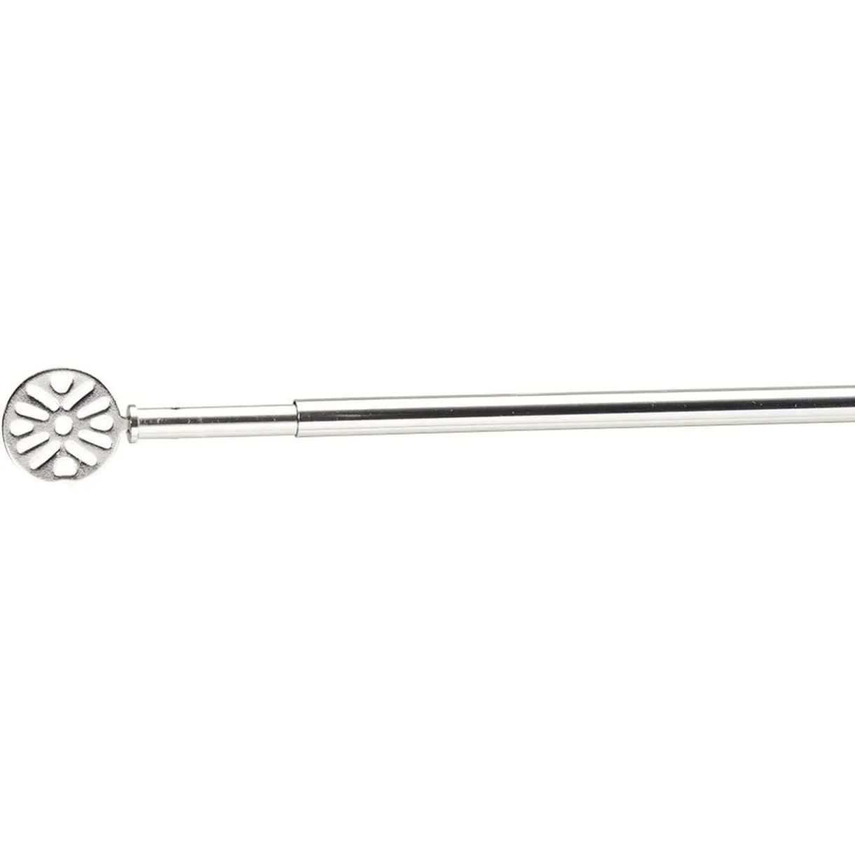 Tringle extensible vitrage décor bilboa gris chromé brossé L60/80cm < Gifi Discount