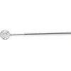 Tringle extensible vitrage décor bilboa gris chromé brossé L40/60cm