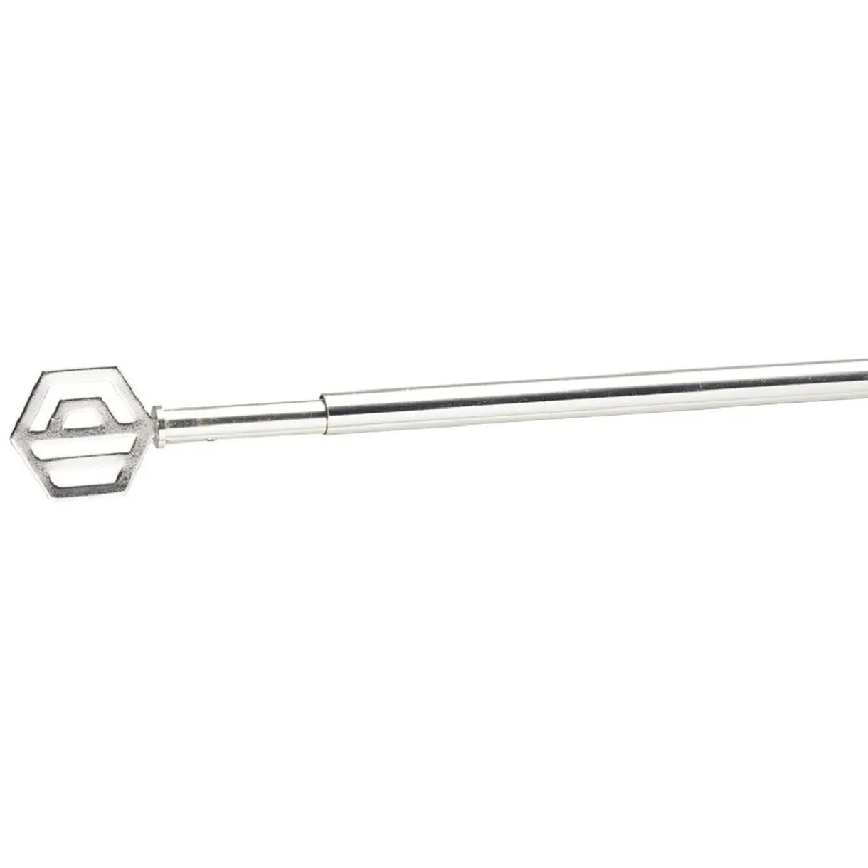 Tringle extensible vitrage décor hexagone gris chromé brossé L60/80cm < Gifi Best