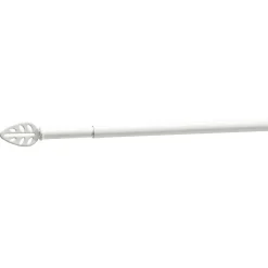 Tringle extensible vitrage LEAF blanc mat L60/80cm < Gifi