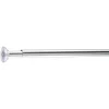 Tringle poussoir gris chromé L70-120cm