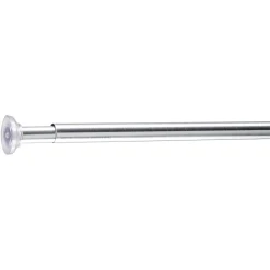Tringle poussoir gris chromé L110-200cm