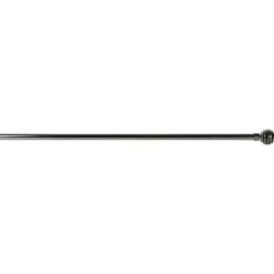 Tringle à rideau extensible 120-210 cm embout boule strié noir < Gifi Outlet