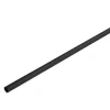 Tringle à rideau L. 150 cm en métal noir blanc