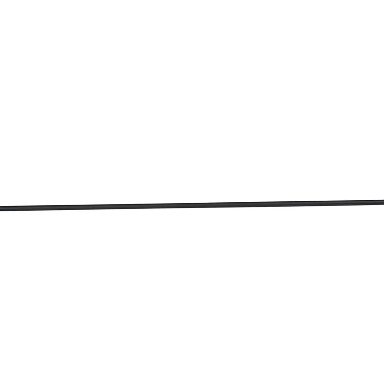 Tringle à rideau L. 150 cm en métal noir blanc