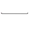 Tringle à vitrage auto adhésive Extensible Métal Noir 70-120 cm