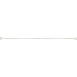 Tringle à vitrage Extensible 60-80 cm embout feuille blanc vieilli < Gifi Best