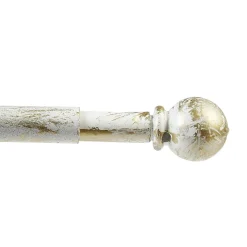Tringle à vitrage Extensible 40-60 cm embout boule blanc vieilli < Gifi Hot