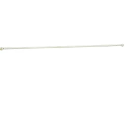 Tringle à vitrage Extensible 80-110 cm embout boule blanc vieilli