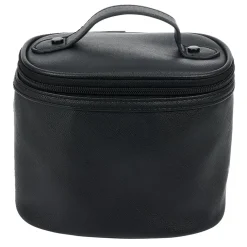 Trousse de toilette noire à pompons 17x12xH14cm < Gifi Best