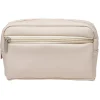 Trousse de toilette simili 20x13xH8cm (2 modèles rose ou argentée)
