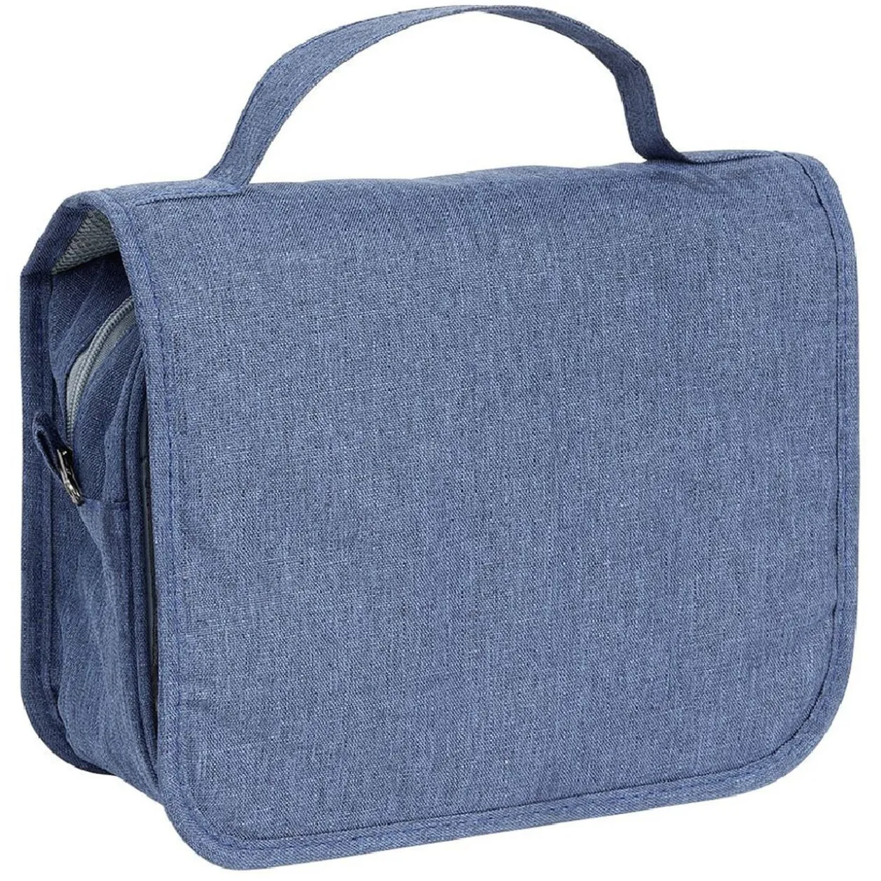 Trousse de toilette à suspendre bleu denim L.22xl.18,5xH.9cm
