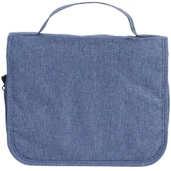 Trousse de toilette à suspendre bleu denim L.22xl.18,5xH.9cm