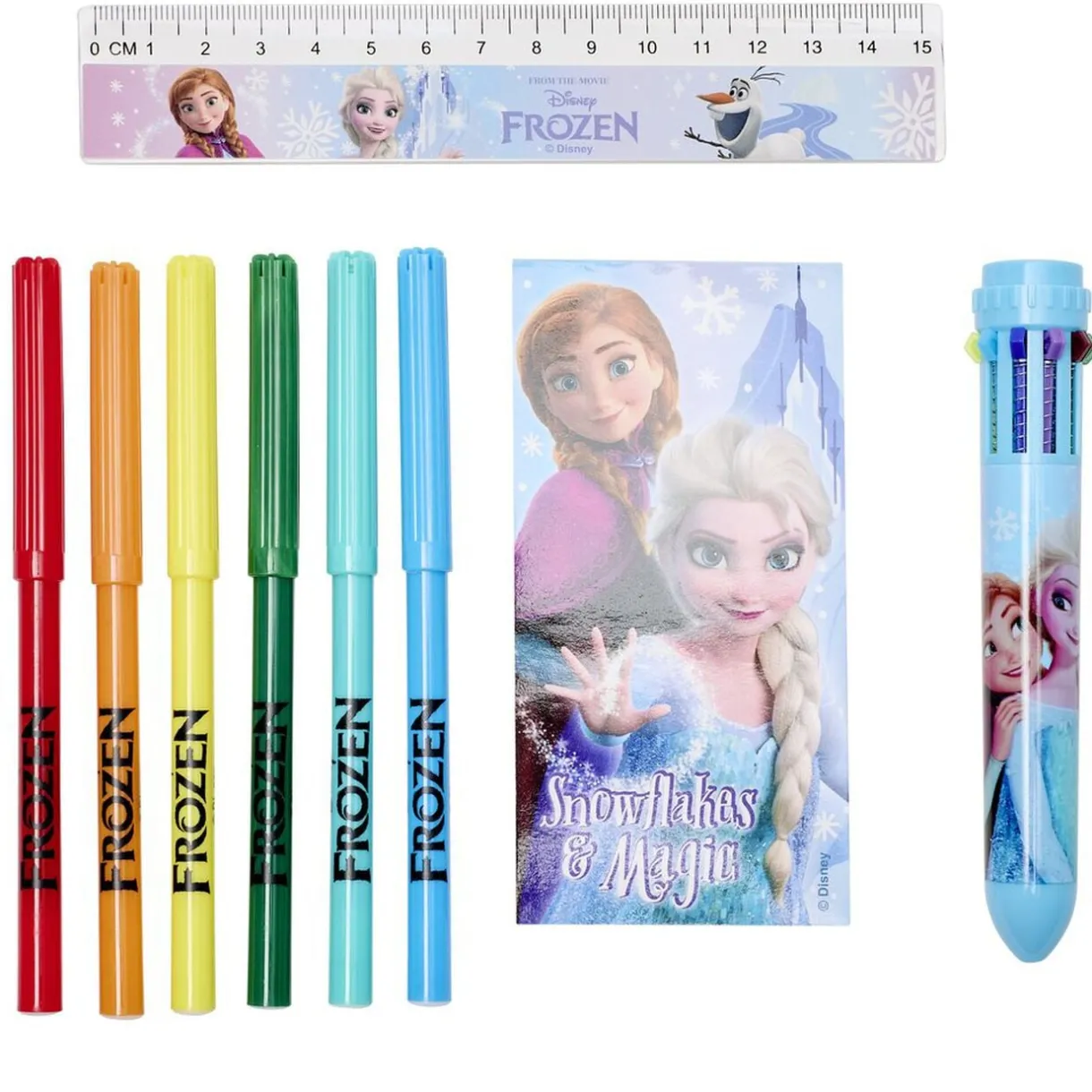 Trousse garnie La Reine des Neiges bleu et violet 18 pièces < Gifi Outlet
