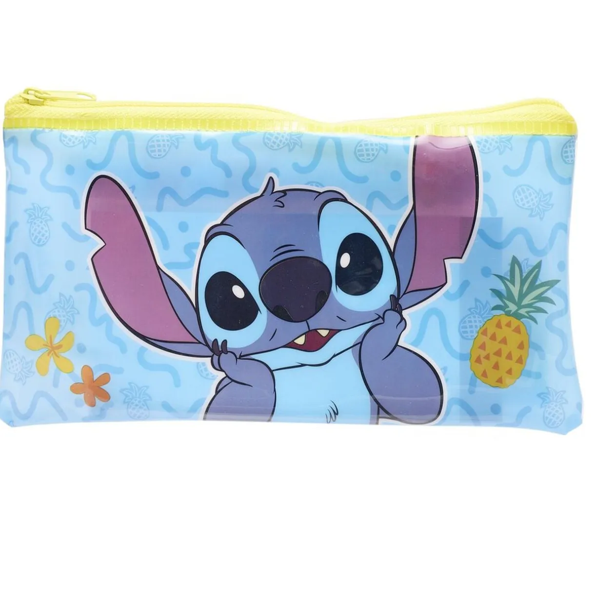 Trousse garnie Stitch bleu et jaune 18 pièces < Gifi Best