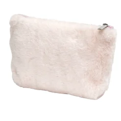 Trousse à maquillage toucher doux 14x20cm - 2 modèles rose ou gris < Gifi Clearance