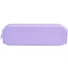 Trousse silicone couleur unie 20x5xH6cm (2 modèles bleu ou violet)