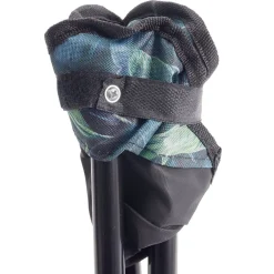 Trépied pliable acier et polyester motif feuillage exotique 31x31xH41cm < Gifi Outlet