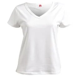 T-shirt femme fibre de bambou et élasthanne blanc - Taille M