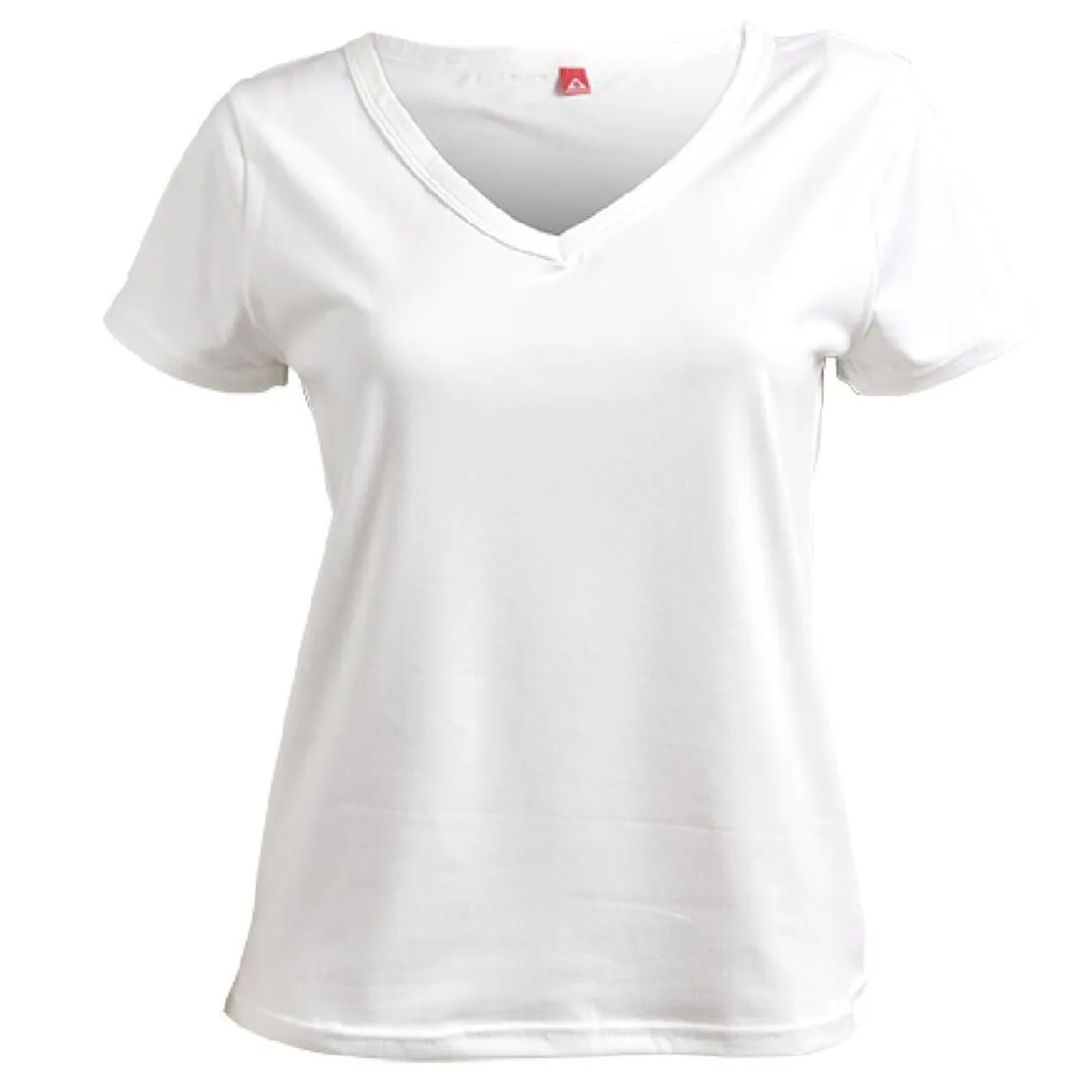 T shirt femme fibre de bambou élasthanne blanc - Taille XL