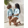 T-shirt manche courte protection UV50 enfant tissu bleu 30x40cm < Gifi Best