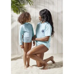 T-shirt manche courte protection UV50 adulte tissu bleu 45x61cm < Gifi Hot